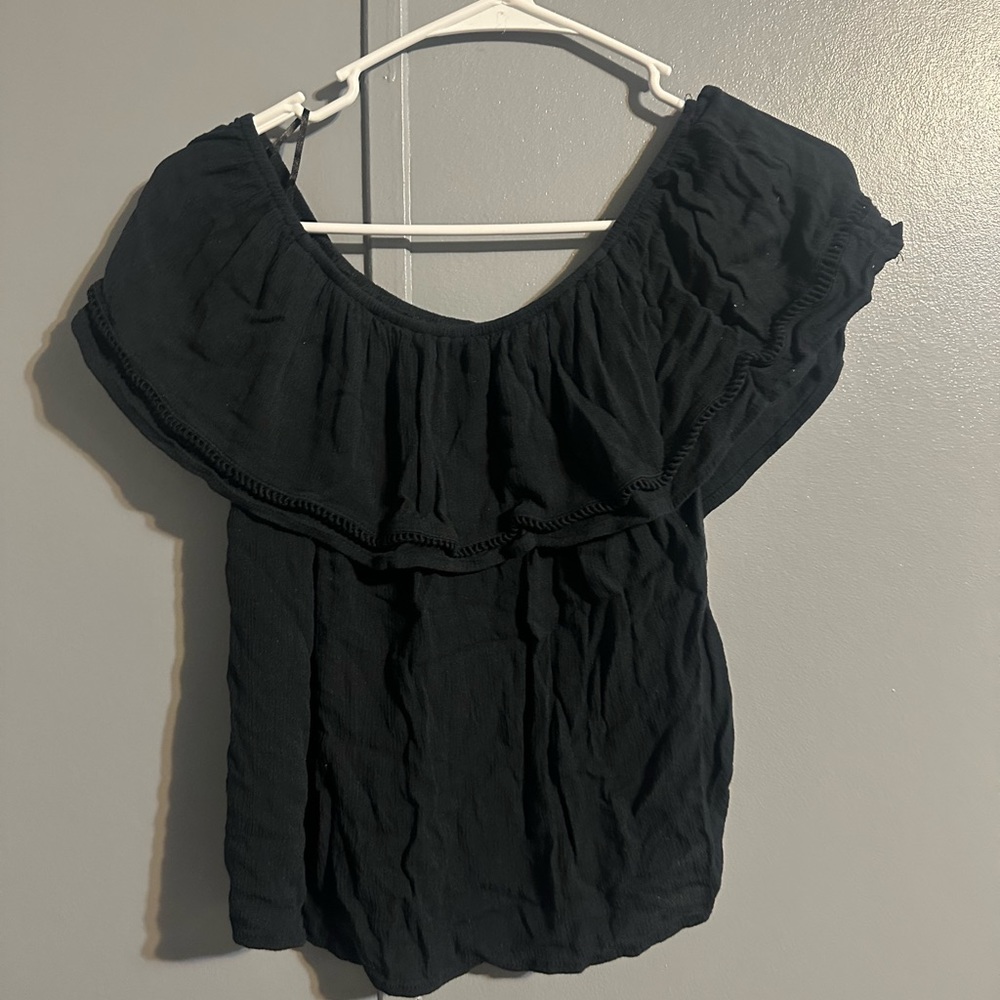 Hollister Black Off The Shoulder Top M